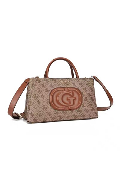 Guess حقيبة كتف نسائية بشعار 4G مطبوع أساسي، مقاس 31×11.5×17.5 سم