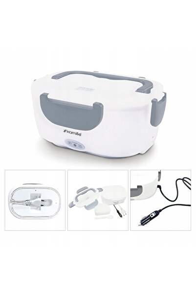 Kamille Electric lunch box, 1L, stainless steel/plastic, 23.5x17x10.5 cm, KM-2130A