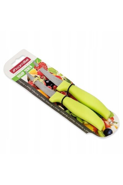 Kamille set de 2 cuțite de bucătărie, oțel inoxidabil, multicolor, 8x11 cm