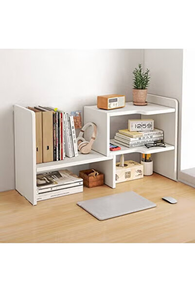 KEKE Desktopshelf Multipurpose Floor Storage Cabinet Multi Layer Bookcase Organizer 60cm White