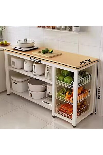 KEKE Kitchen Rack Multifunctional Vegetable Basket Vegetable Cutting Table