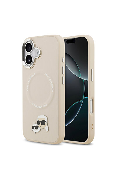 Karl Lagerfeld iPhone 17 Case Licensed M-Safeli Metal Camera and Button Desig...