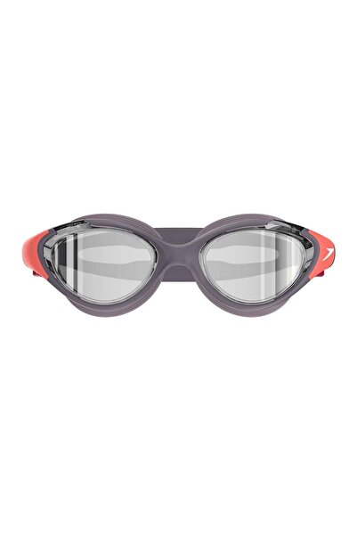 SPEEDO Biofuse High Comfort Women's Swimming Goggles (Grey-Orange)