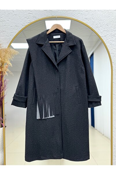 BENAHOLL Alisa Double Pocket Scarf Coat-En2200 Anthracite