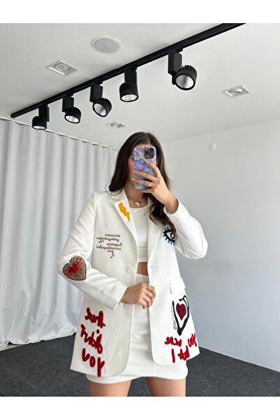 EFSUN MODA KADIN NAKIŞLI TASARIM CEKET