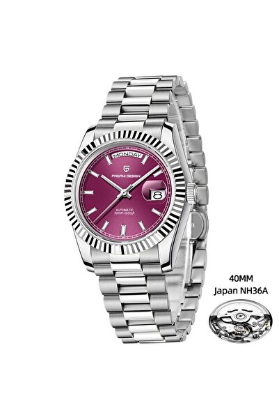 Pagani design PD-1783 Day-Date Otomatik NH36A Japon Mekanizma, Safir Cam,Su G...