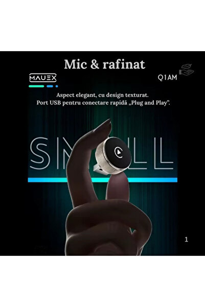 MAUEX Wireless CarPlay & Android Auto Q1AM adapter, USB/Type-C, Plug & Play, Back