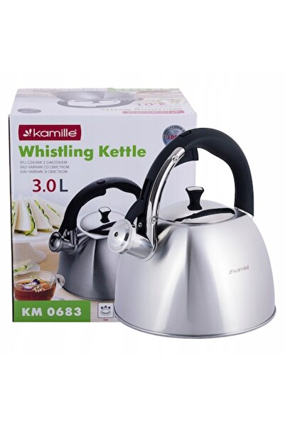 Kamille Fierbător din oțel inoxidabil, 3,0 l, potrivit pentru toate plitele, ...