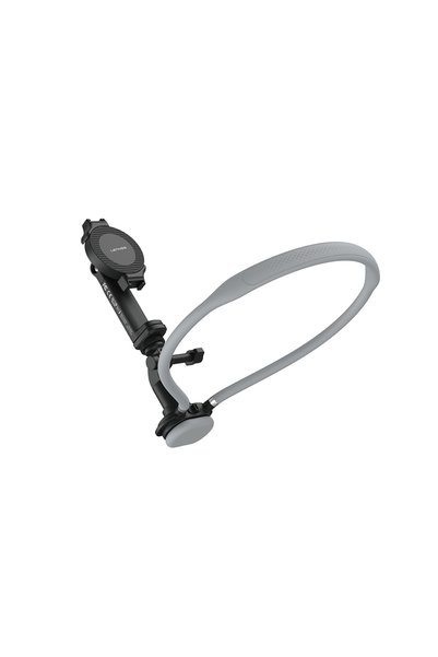 Lenyes CR203 2in1 Eller Serbest Magnetik Boyun Askılı Telefon Tutucu Siyah