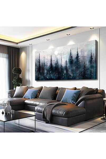 Emoda home Trove لوحة جدارية من قماش شجرة الغابة (60 × 120 سم مؤطرة) - لوحة م...