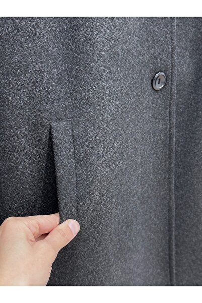 BENAHOLL Alisa Double Pocket Scarf Coat-En2200 Anthracite