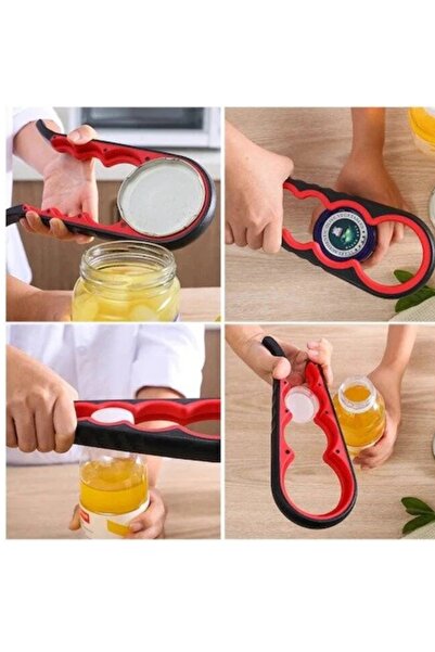 Alvin Multi-Purpose Jar and Bottle Cap Opener – Non-Slip Grip Handle – Adjustable Design -Black