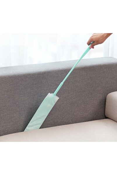 Fabrilux Perie telescopică de praf cu mâner lung detașabil, cap subțire din microfibră lavabilă