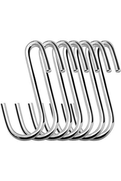 Generic ESFUN 30-Piece Heavy-Duty S-Hooks, Steel Alloy, Silver (S/Round/30PCS)