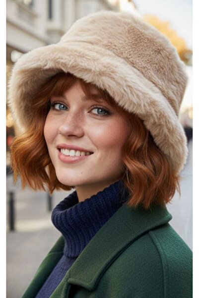 Trenderrs Women's Plush Bucket Hat