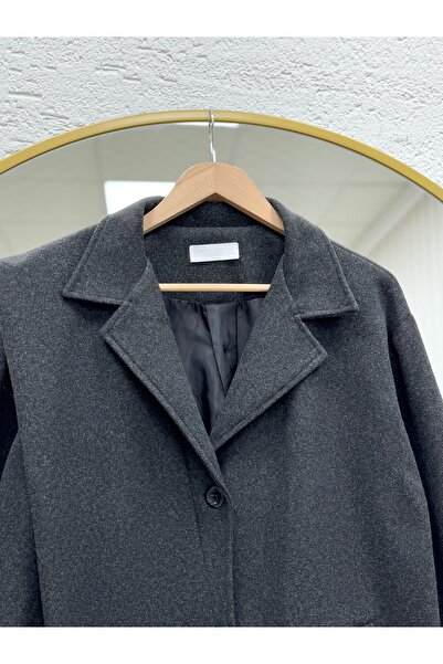 BENAHOLL Alisa Double Pocket Scarf Coat-En2200 Anthracite