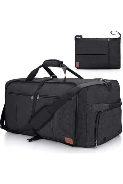 Urta Atelier 120L Foldable Collapsible Waterproof Travel Duffel Bag for Men and Women with Shoe Compartment