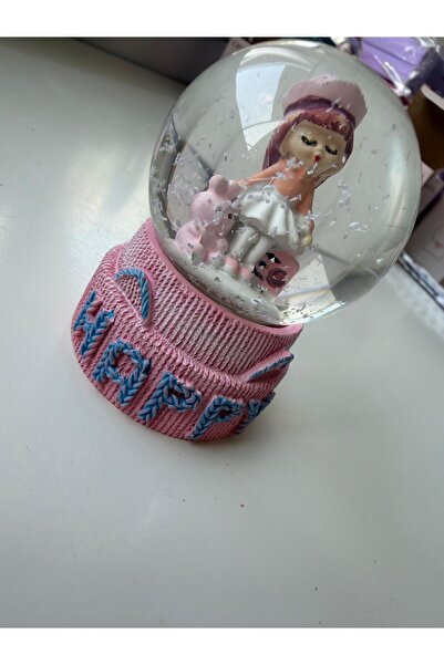 Bumelo Pilli Tek Kız Tavşanlı Kar Küresi 7*6CM Özel kutulu