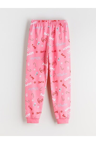 LC Waikiki LCW Kids Girl's Pajama Bottom with Elastic Waist