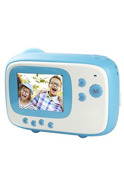 AgfaPhoto Instant camera for children Realikids Blue, includes 3 thermal paper rolls