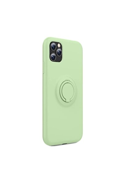 Doty Husă din silicon RingCase pentru iPhone 11 Pro (5.8") cu microfibră și i...