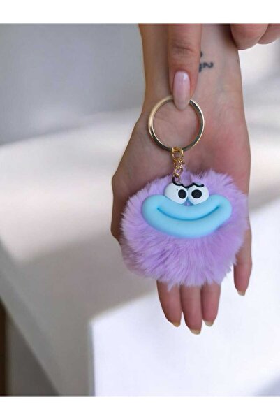 MonoAi Sevimli Karakter Peluş Ponpon Anahtarlık Ve Çanta Aksesuarı