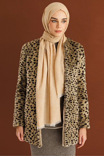 Mooncorn Mustard Rumi Pattern Wool Cashmere Shawl