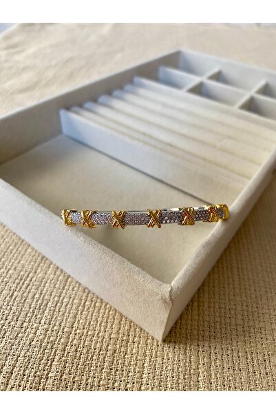 melyco XOXO Kararmaz Çelik Kelepçe Bileklik