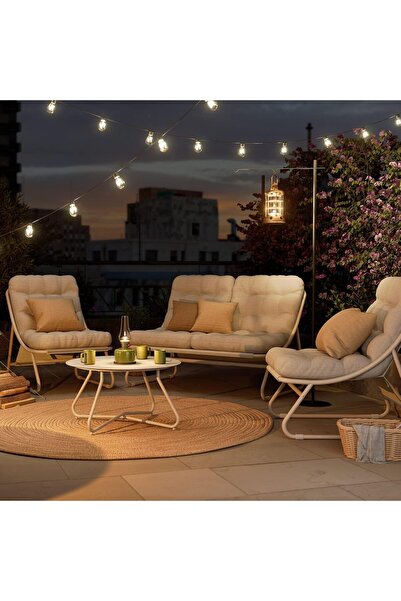 l'elefante 4-piece outdoor seating set for 4 people – iron frame