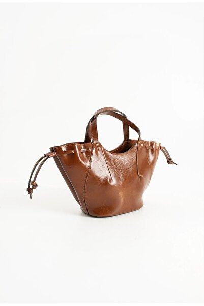 grand coco Women's Stylish Tassel Detailed Tan Hand and Shoulder Bag