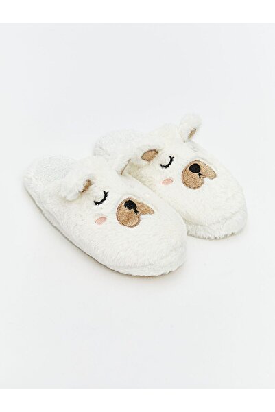 LC Waikiki Lcw Steps Animal Figured Plush Girls' House Slippers