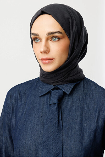 Mooncorn Μπλε μάλλινο μεταξωτό σάλι