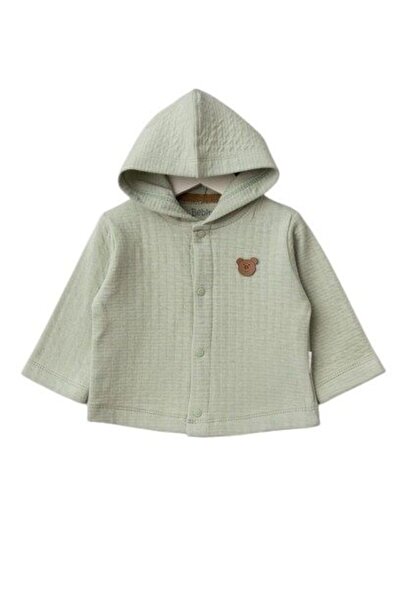 BUDİ HOME Bebitof Hooded Baby Cardigan 80153 Mint