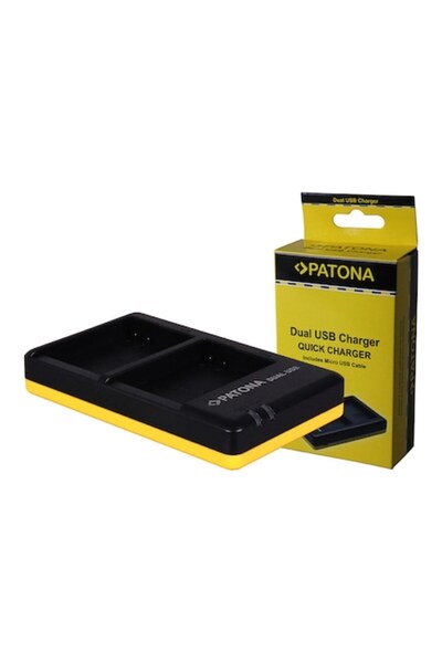 Patona Încărcător dual USB pentru 2 baterii Canon LP-E17