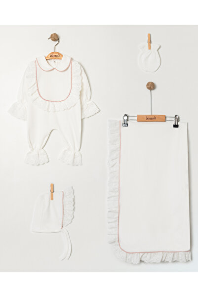 Bebezade طقم بطانية أطفال من فيستولو سيملي حواف أسطوانية من 4 قطع