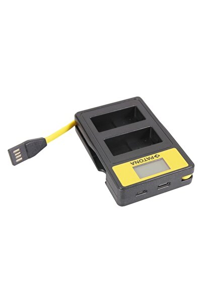 Patona Smart DUAL USB LCD Charger for 2 Panasonic DMW-BLC12 Batteries
