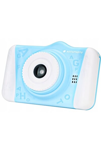 AgfaPhoto Reali Kids Cam 2 - Kids Compact Digital Camera with Video, 8GB MicroSD, Blue