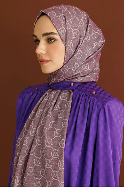 Mooncorn Lilac Wool Silk Shawl