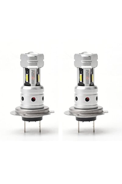 BZRSH Set de 2 becuri LED auto H7-1860, 15 LED-uri, 12V, 100W, 6000K, alb rec...