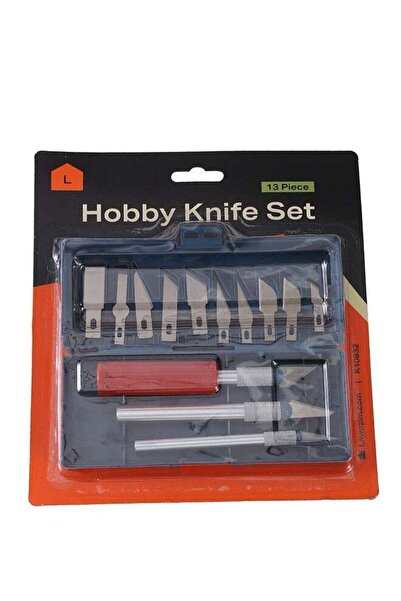 Lawazim Hobby Knife Set 13 Piece - Precision Craft Knife Set with Blades for Model Making