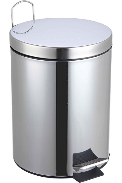 Feelings سلة مهملات دائرية من الفولاذ المقاوم للصدأ مع دلو داخلي بلاستيكي قاب...