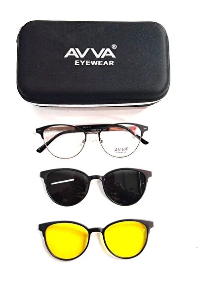 Avva 9029 C7 Polarized & Anti-Far Clip-On Women's Sunglasses