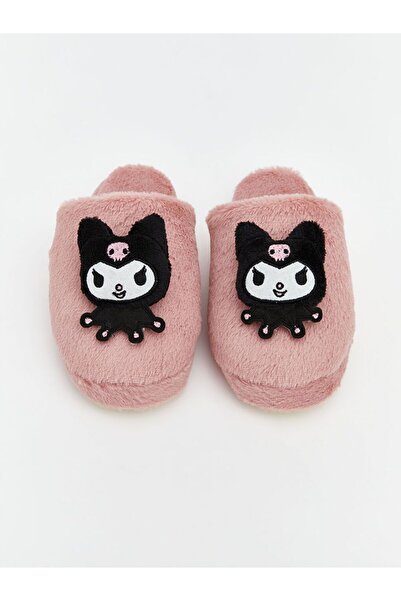 LC Waikiki LCW STEPS Kuromi Baskılı Kız Çocuk Pelüş Ev Terliği