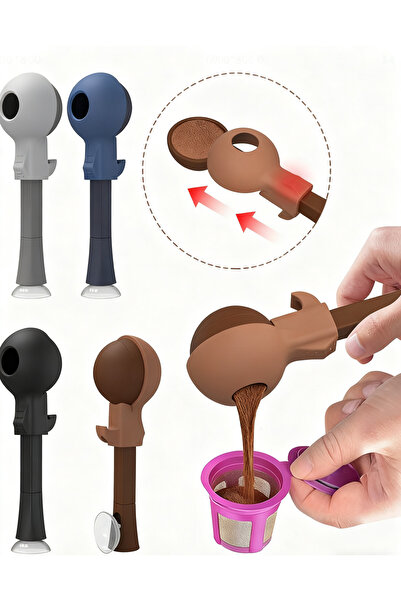 GE ملعقة قياس القهوة المصنوعة من السيليكون (لون عشوائي)