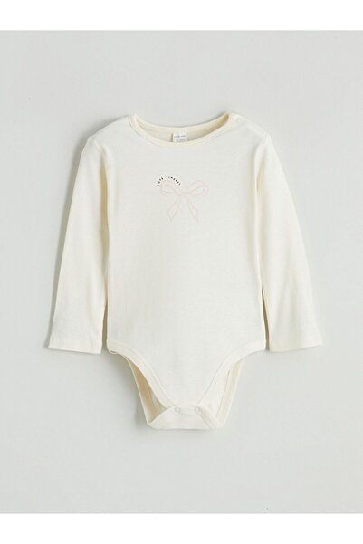 LC Waikiki Lcw Baby Crew Neck Baby Girl Snap Bodysuit 3-Pack