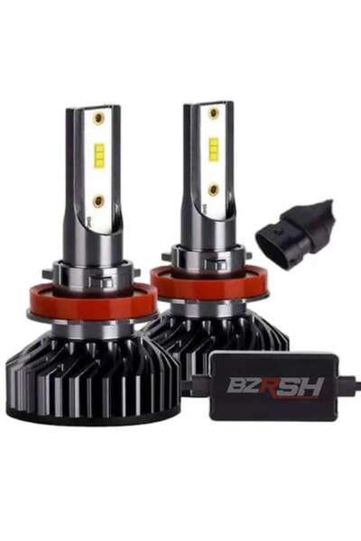 BZRSH Set de 2 becuri auto LED H11 F2 COB, 100W, alb rece, 12V, 12.000 lm,