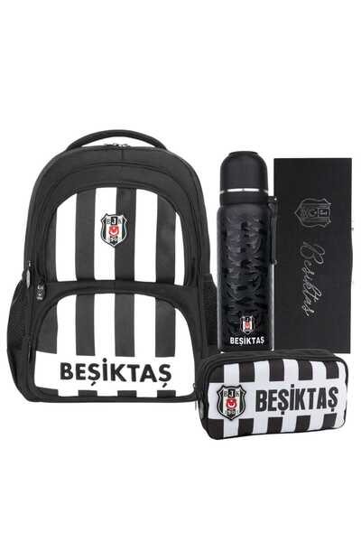 Sports Taraftar Tayfa School Bag, Pencil Case - Premium Set with Thermos Flask Gift in a Special Box
