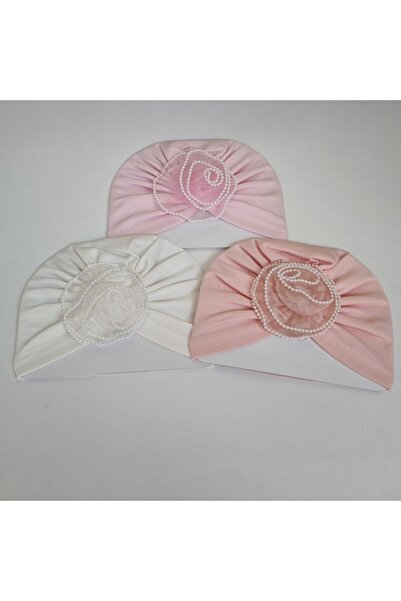 Victorino Turban cu floricica accesorizat cu margelute 6-12 luni