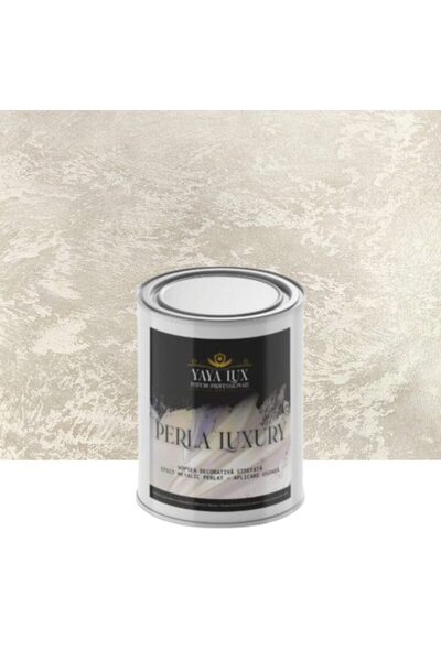 YaYa Color Vopsea decorativa de Lux, Perla Luxury cu Fulgi Perlati, Bej Deschis, 0.5 Litri