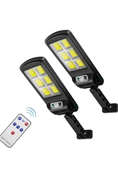 OEM Set de 2 lămpi solare LED 120 COB cu telecomandă, 3 moduri de iluminare, ...